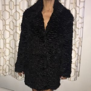 Soft Faux Fur Long Waisted Coat